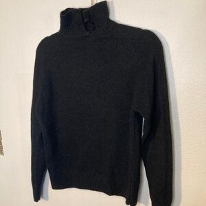 90s vintage chance encounters mock neck pullover silk Angora blend sweater